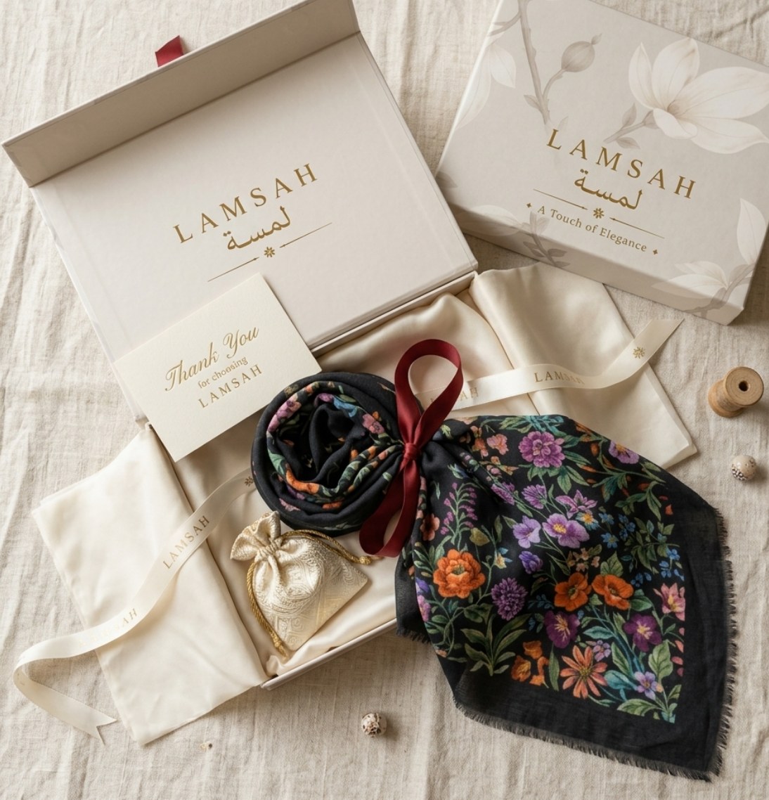 LAMSAH Pashmina Scarves — coming soon