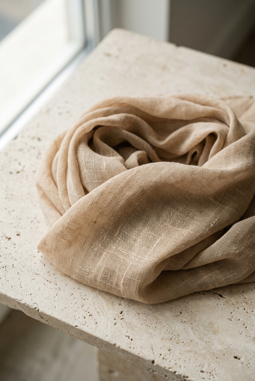 Cotton hijab fabric texture and drape