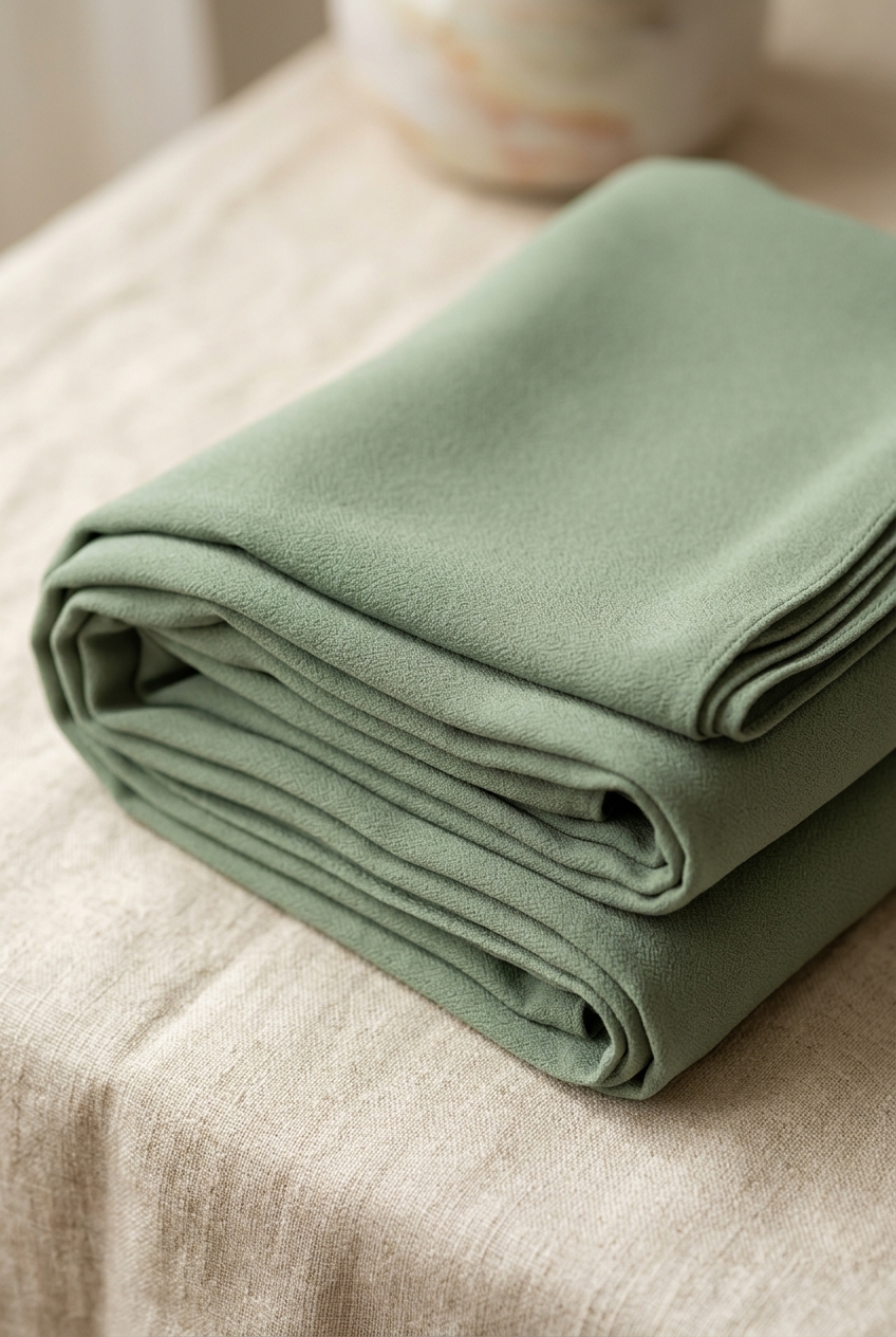 Crepe hijab fabric texture and drape