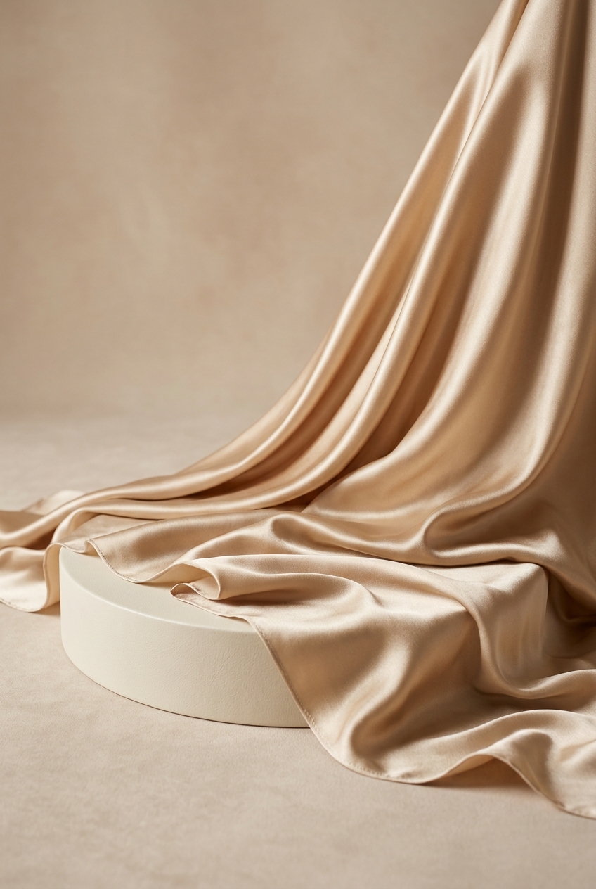 Silk / Satin hijab fabric texture and drape