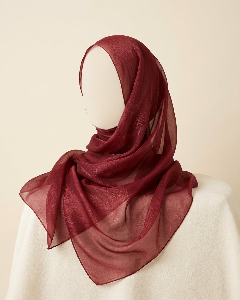 LAMSAH Hijab hijab in Deep Red