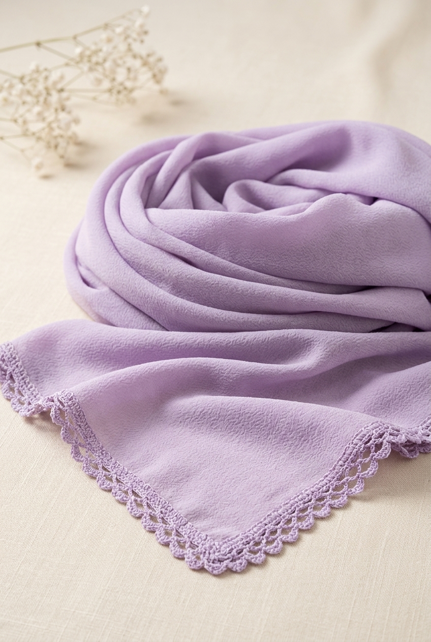 Lilac hijab in Lilac