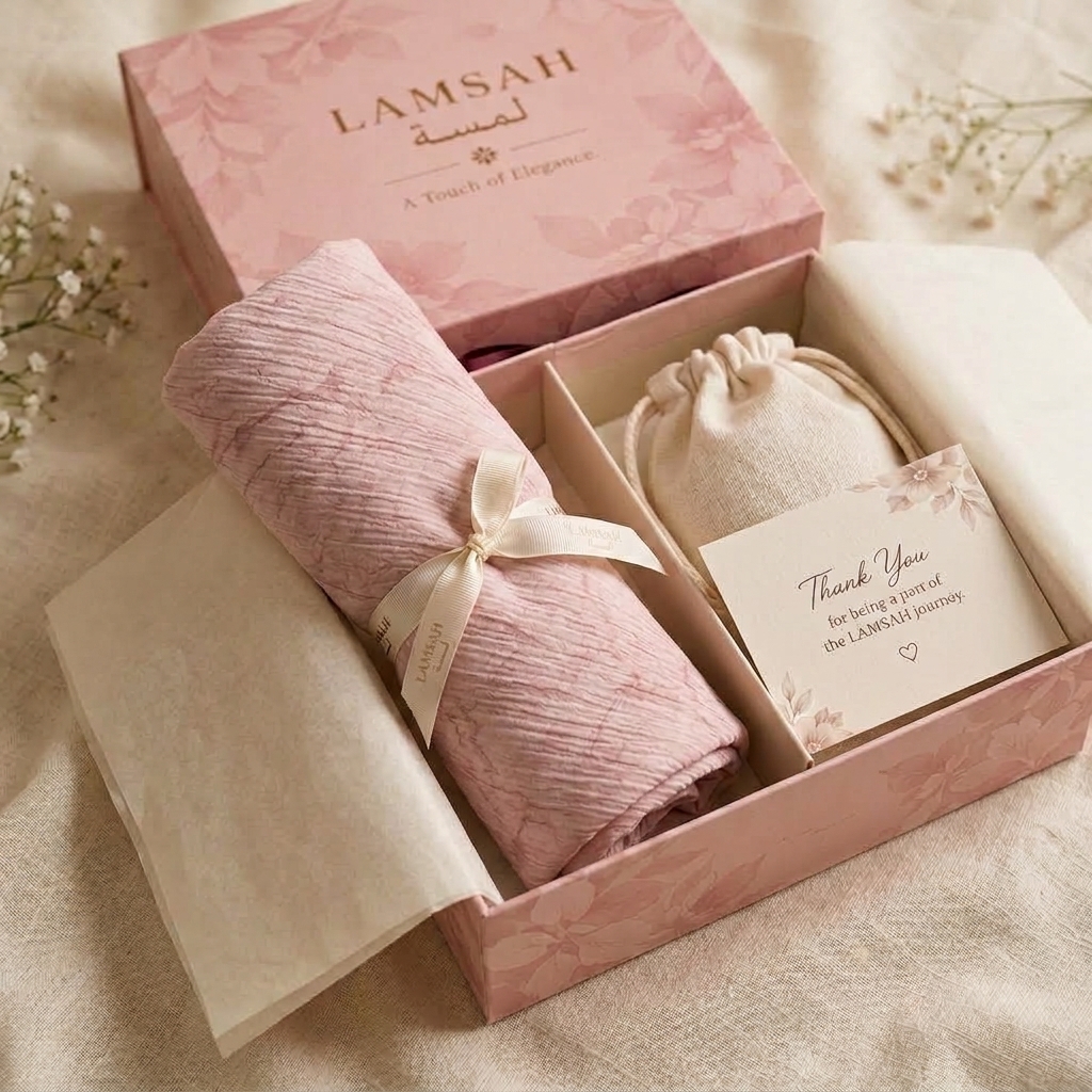 Sadaf in LAMSAH gift packaging