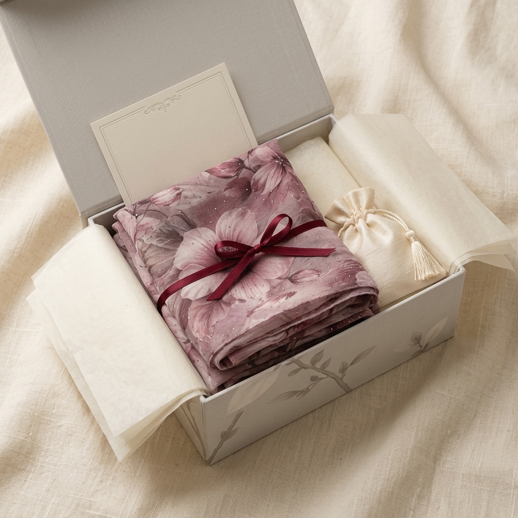 Najla in LAMSAH gift packaging