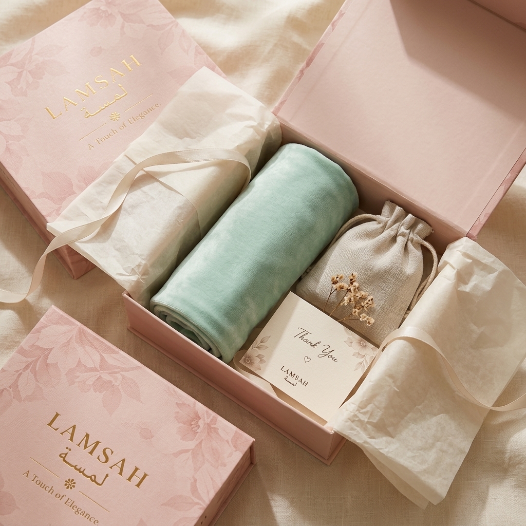 Firdous in LAMSAH gift packaging