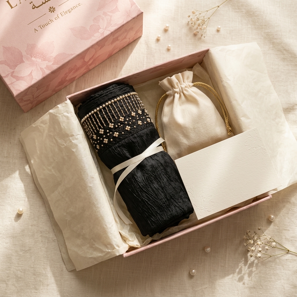 Aseel in LAMSAH gift packaging