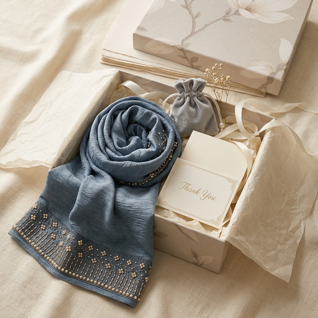 Shams in LAMSAH gift packaging