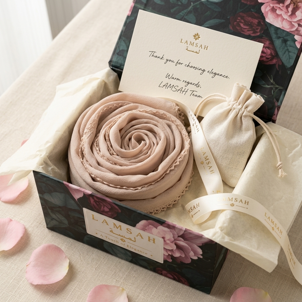 Sadaf in LAMSAH gift packaging