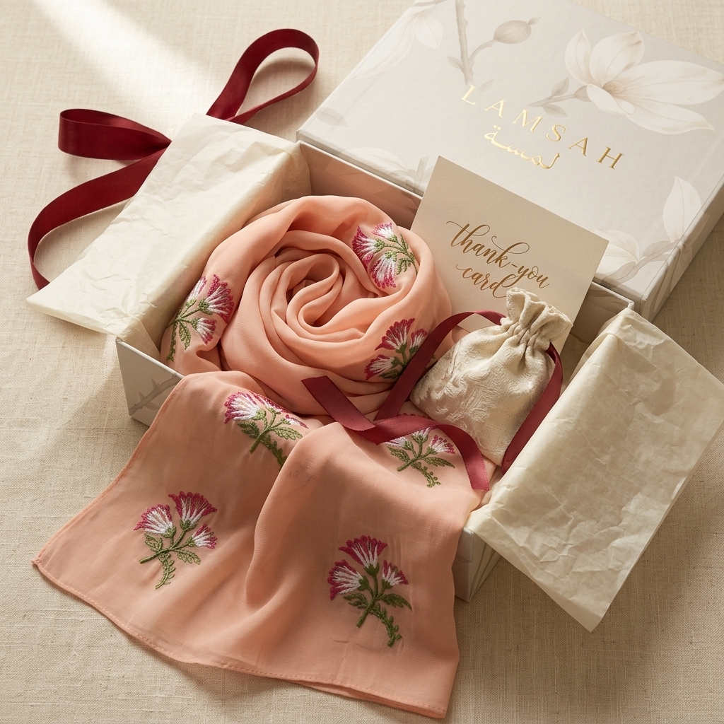 Dana in LAMSAH gift packaging