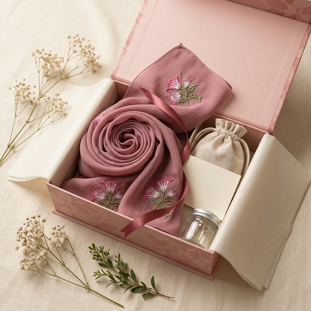 Sahar in LAMSAH gift packaging