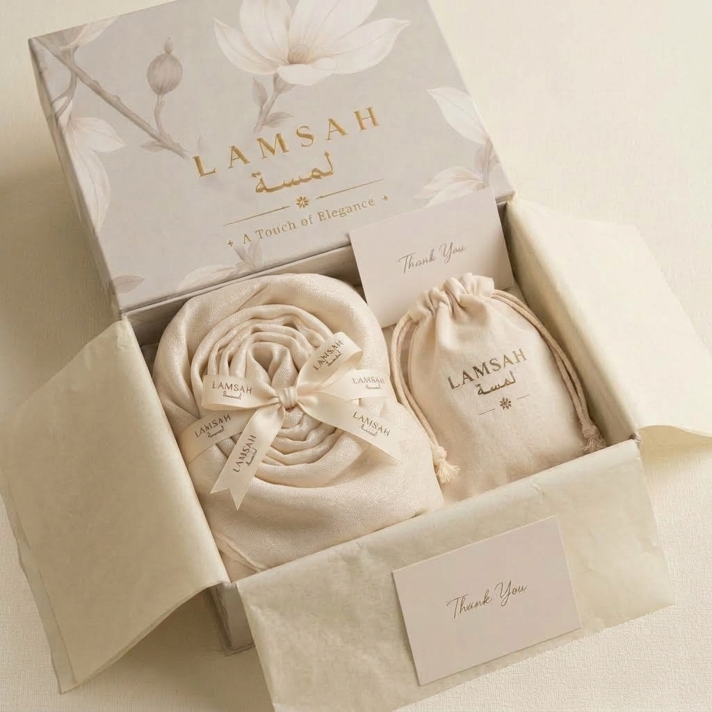 Lulu in LAMSAH gift packaging