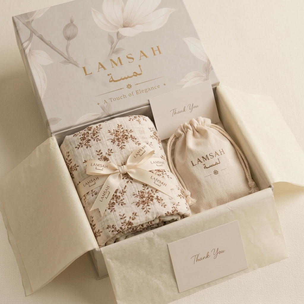 Dima in LAMSAH gift packaging