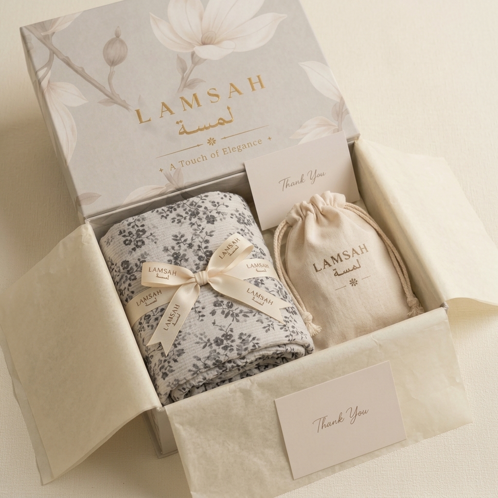 Suha in LAMSAH gift packaging