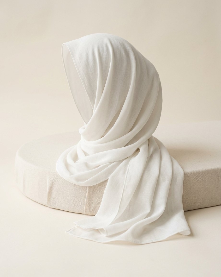 LAMSAH Hijab hijab in White